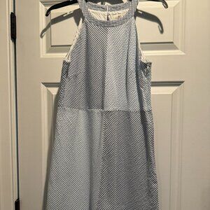 Vineyard Vines White and blue seersucker dress